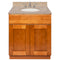 Brown Bathroom Vanity 30", Wheat Granite Top, Faucet LB4B WH318-30NP-4B