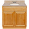 Brown Bathroom Vanity 36", Wheat Granite Top, Faucet LB3B WH374-36RC-3B