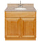 Brown Bathroom Vanity 36", Wheat Granite Top, Faucet LB6B WH374-36RC-6B