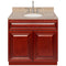 Cherry Bathroom Vanity 36", Wheat Granite Top, Faucet LB7B WH378-36CH-7B