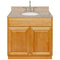 Brown Bathroom Vanity 36", Wheat Granite Top, Faucet LB7B WH378-36RC-7B