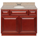 Cherry Bathroom Vanity 42", Wheat Granite Top, Faucet LB3B WH434-42CH-3B