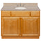 Brown Bathroom Vanity 42", Wheat Granite Top, Faucet LB4B WH438-42RC-4B