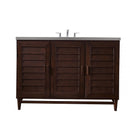 James Martin Portland 48" Single Vanity Burnished Mahogany with 3 cm Grey Expo Quartz Top 620-V48-BNM-3GEX