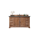 James Martin Providence 60" Single Vanity Cabinet Driftwood with 3 cm Cala Blue Quartz Top 238-105-5311-3CBL