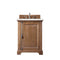 James Martin Providence 26" Single Vanity Cabinet Driftwood with 3 cm Eternal Serena Quartz Top 238-105-V26-DRF-3ESR