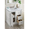 James Martin De Soto 30" Single Vanity Bright White with 3 cm Carrara Marble Top 825-V30-BW-3CAR