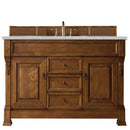 James Martin Brookfield 60" Country Oak Single Vanity with 3 cm Eternal Serena Quartz Top 147-114-5371-3ESR