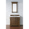 James Martin Brookfield 36" Country Oak Single Vanity with 3 cm Carrara Marble Top 147-114-5576-3CAR