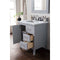 James Martin Palisades 30" Single Vanity Silver Gray with 3 cm Carrara Marble Top 527-V30-SL-3CAR