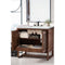 James Martin Athens 36" Single Vanity Cabinet Mid Century Acacia with 3 cm Ethereal Noctis Top E645-V36-MCA-3ENC