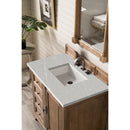 James Martin Providence 36" Single Vanity Cabinet Driftwood with 3 cm Eternal Serena Quartz Top 238-105-5511-3ESR