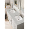 James Martin Providence 60" Double Vanity Cabinet Bright White with 3 cm Eternal Serena Quartz Top 238-105-V60D-BW-3ESR