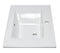 ALFI EAGO White Ceramic 32"x19" Rectangular Drop-In Sink BB127