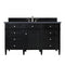 James Martin Brittany 60" Single Vanity Black Onyx with 3 cm Charcoal Soapstone Quartz Top 650-V60S-BKO-3CSP