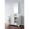 James Martin Providence 48" Single Vanity Cabinet Bright White with 3 cm Ethereal Noctis Quartz Top 238-105-V48-BW-3ENC