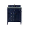 James Martin Brittany 30" Single Vanity Victory Blue with 3 cm Cala Blue Quartz Top 650-V30-VBL-3CBL