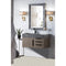 James Martin Mercer Island 36" Single Vanity Ash Gray Matte Black with Dusk Gray Glossy Composite Top 389-V36-AGR-MB-DGG