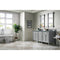 James Martin Brittany 72" Urban Gray Double Vanity with 3 cm Cala Blue Quartz Top 650-V72-UGR-3CBL