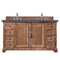 James Martin Providence 60" Double Vanity Cabinet Driftwood with 3 cm Charcoal Soapstone Quartz Top 238-105-5611-3CSP