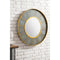 James Martin Compass 35.5" Mirror Crimson Gold and Shagreen Platinum 669-M35.5-CG-SP