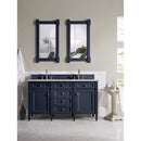 James Martin Brittany 60" Victory Blue Double Vanity with 3 cm Eternal Serena Quartz Top 650-V60D-VBL-3ESR