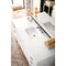 James Martin Addison 60" Single Vanity Cabinet Glossy White with 3 cm Classic White Quartz Top E444-V60S-GW-3CLW