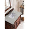 James Martin Brookfield 36" Warm Cherry Single Vanity with 3 cm Eternal Serena Quartz Top 147-114-5586-3ESR