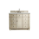 James Martin Bristol 48" Single Vanity Vintage Vanilla with 3 cm Ethereal Noctis Quartz Top 157-V48-VV-3ENC