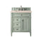 James Martin Brittany 30" Single Vanity Sage Green with 3 cm Eternal Marfil Quartz Top 650-V30-SGR-3EMR