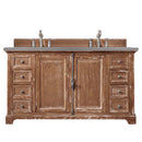 James Martin Providence 60" Double Vanity Cabinet Driftwood with 3 cm Grey Expo Quartz Top 238-105-5611-3GEX