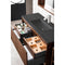 James Martin Milan 47.3" Single Vanity Cabinet Mid Century Walnut with Charcoal Black Composite Top 801V47.3WLTCHB