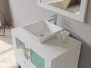 Cambridge Plumbing 36" White Solid Wood and Porcelain Single Vessel Sink Vanity PC Faucet