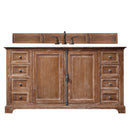 James Martin Providence 60" Single Vanity Cabinet Driftwood with 3 cm Classic White Quartz Top 238-105-5311-3CLW