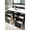 James Martin Brittany 48" Black Onyx Single Vanity with 3 cm Classic White Quartz Top 650-V48-BKO-3CLW