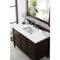 James Martin Brittany 48" Burnished Mahogany Single Vanity with 3 cm Ethereal Noctis Quartz Top 650-V48-BNM-3ENC