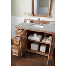 James Martin Providence 48" Single Vanity Cabinet Driftwood with 3 cm Eternal Serena Quartz Top 238-105-5211-3ESR