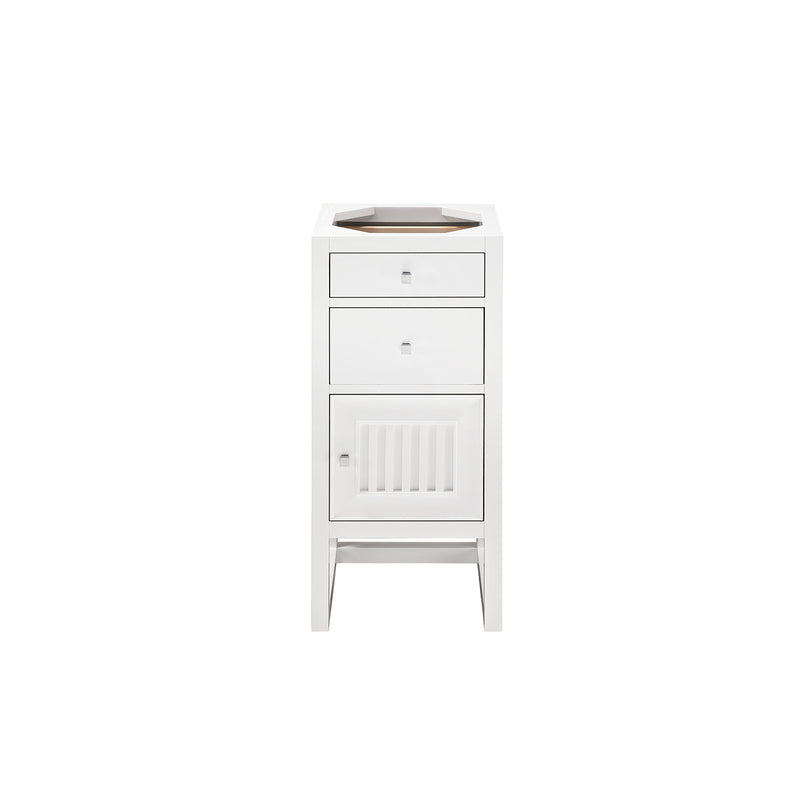 James Martin Athens 60" Single Vanity Cabinet  Glossy White with 3 cm Ethereal Noctis Top E645-V60S-GW-3ENC