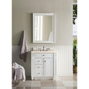 James Martin Bristol 30" Single Vanity Bright White with 3 cm Eternal Marfil Quartz Top 157-V30-BW-3EMR