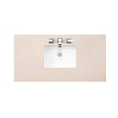 James Martin Brittany 48" Bright White Single Vanity with 3 cm Eternal Marfil Quartz Top 650-V48-BW-3EMR