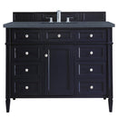 James Martin Brittany 48" Victory Blue Single Vanity with 3 cm Charcoal Soapstone Quartz Top 650-V48-VBL-3CSP