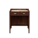 James Martin Addison 48" Single Vanity Cabinet Mid Century Acacia with 3 cm Cala Blue Quartz Top E444-V48-MCA-3CBL