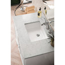 James Martin Athens 36" Single Vanity Cabinet Glossy White with 3 cm Eternal Jasmine Pearl Quartz Top E645-V36-GW-3EJP