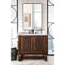 James Martin Athens 36" Single Vanity Cabinet Mid Century Acacia with 3 cm Ethereal Noctis Top E645-V36-MCA-3ENC